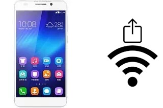 How to generate a QR code with the Wi-Fi password on a Huawei Honor 6