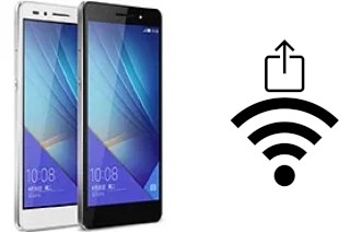 How to generate a QR code with the Wi-Fi password on a Huawei Honor 7