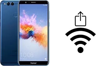 How to generate a QR code with the Wi-Fi password on a Huawei Honor 7X