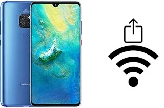 How to generate a QR code with the Wi-Fi password on a Huawei Mate 20