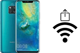 How to generate a QR code with the Wi-Fi password on a Huawei Mate 20 Pro