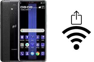 How to generate a QR code with the Wi-Fi password on a Huawei Mate 20 RS Porsche Design