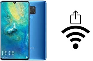 How to generate a Wi-Fi QR code on an Huawei Mate 20 X