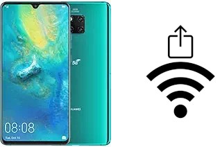 How to generate a Wi-Fi QR code on an Huawei Mate 20 X (5G)