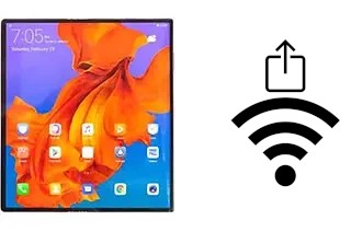 How to generate a QR code with the Wi-Fi password on a Huawei Mate X