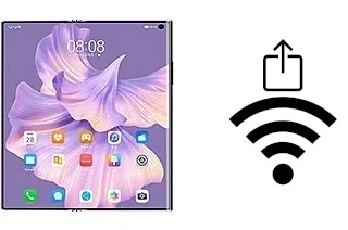 How to generate a QR code with the Wi-Fi password on a Huawei Mate Xs 2