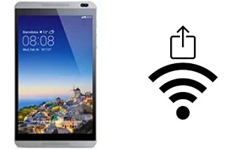 How to generate a QR code with the Wi-Fi password on a Huawei MediaPad M1