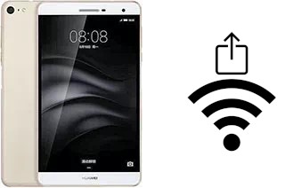 How to generate a QR code with the Wi-Fi password on a Huawei MediaPad M2 7.0