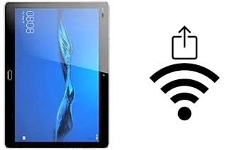 How to generate a QR code with the Wi-Fi password on a Huawei MediaPad M3 Lite 10