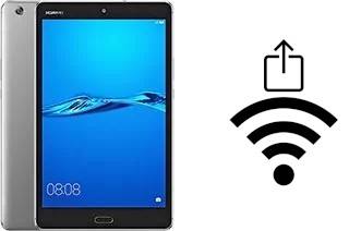 How to generate a QR code with the Wi-Fi password on a Huawei MediaPad M3 Lite 8