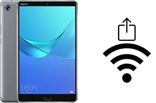 How to generate a QR code with the Wi-Fi password on a Huawei MediaPad M5 8