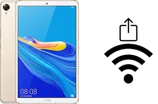 How to generate a QR code with the Wi-Fi password on a Huawei MediaPad M6 8.4