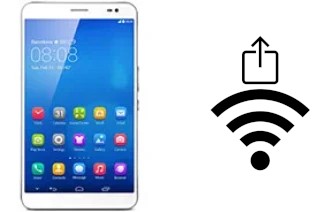 How to generate a QR code with the Wi-Fi password on a Huawei MediaPad X1