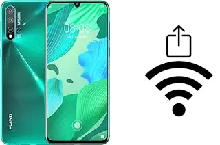 How to generate a QR code with the Wi-Fi password on a Huawei nova 5