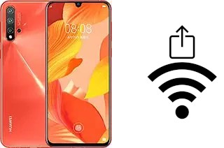 How to generate a QR code with the Wi-Fi password on a Huawei nova 5 Pro