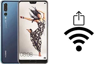 How to generate a QR code with the Wi-Fi password on a Huawei P20 Pro