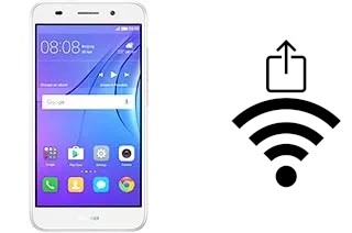 How to generate a QR code with the Wi-Fi password on a Huawei Y3 (2017)