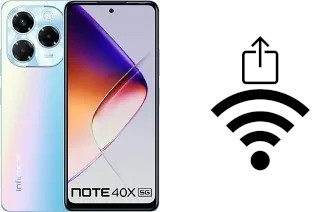 How to generate a QR code with the Wi-Fi password on a Infinix Note 40X 5G