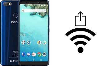 How to generate a QR code with the Wi-Fi password on a Infinix Note 5