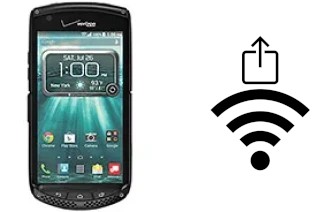 How to generate a QR code with the Wi-Fi password on a Kyocera Brigadier