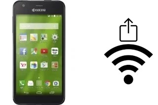 How to generate a QR code with the Wi-Fi password on a Kyocera DIGNO C