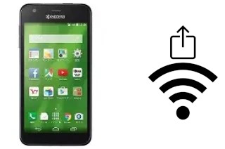 How to generate a QR code with the Wi-Fi password on a Kyocera Digno U