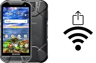 How to generate a QR code with the Wi-Fi password on a Kyocera DuraForce Pro 2