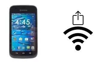 How to generate a QR code with the Wi-Fi password on a Kyocera Hydro Edge