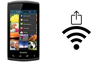 How to generate a QR code with the Wi-Fi password on a Kyocera Rise C5155