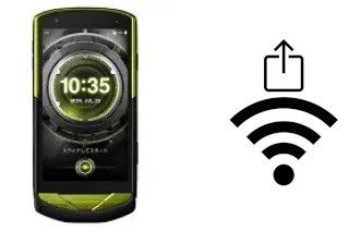 How to generate a QR code with the Wi-Fi password on a Kyocera Torque G02