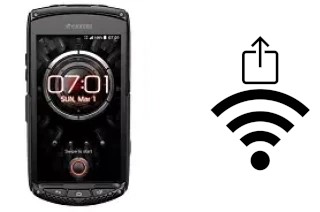 How to generate a QR code with the Wi-Fi password on a Kyocera Torque KC-S701