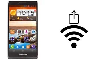 How to generate a QR code with the Wi-Fi password on a Lenovo A880