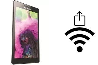 How to generate a QR code with the Wi-Fi password on a Lenovo Tab 2 A7-10