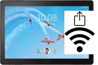 How to generate a QR code with the Wi-Fi password on a Lenovo Tab P10