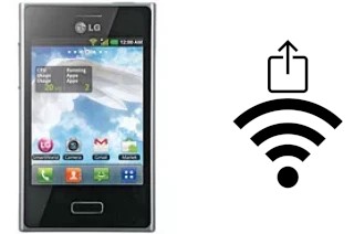 How to generate a QR code with the Wi-Fi password on a LG Optimus L3 E400