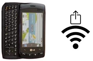 How to generate a QR code with the Wi-Fi password on a LG C710 Aloha