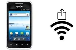 How to generate a QR code with the Wi-Fi password on a LG Optimus Elite LS696