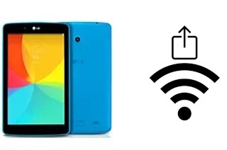 How to generate a QR code with the Wi-Fi password on a LG G Pad 7.0