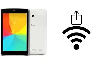 How to generate a QR code with the Wi-Fi password on a LG G Pad 8.0 LTE