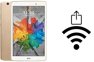 How to generate a Wi-Fi QR code on an LG G Pad X 8.0