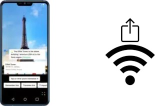 How to generate a Wi-Fi QR code on an LG G7+ ThinQ