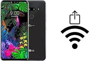 How to generate a QR code with the Wi-Fi password on a LG G8 ThinQ