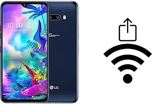 How to generate a QR code with the Wi-Fi password on a LG G8X ThinQ