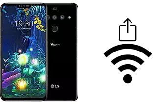 How to generate a QR code with the Wi-Fi password on a LG V50 ThinQ 5G