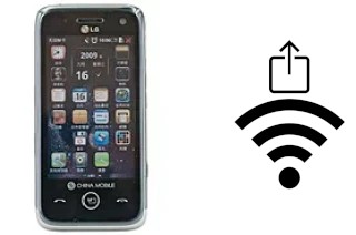 How to generate a QR code with the Wi-Fi password on a LG GW880