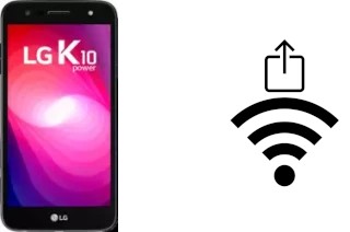 How to generate a QR code with the Wi-Fi password on a LG K10 Power