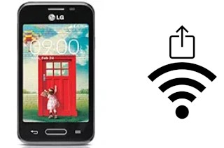 How to generate a QR code with the Wi-Fi password on a LG L40 D160