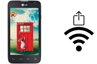 How to generate a QR code with the Wi-Fi password on a LG L65 Dual D285