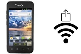 How to generate a QR code with the Wi-Fi password on a LG Marquee LS855