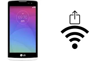 How to generate a QR code with the Wi-Fi password on a LG Leon